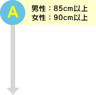 �iA�j�@�j��85cm�ȏ�A����90cm�ȏ�